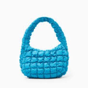 Cos Quilted Mini Bag - Blue